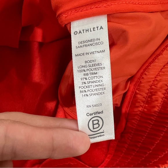 Athleta Zion Microfleece Full Zip Bomber Jacket Size Small - Picture 7 of 9